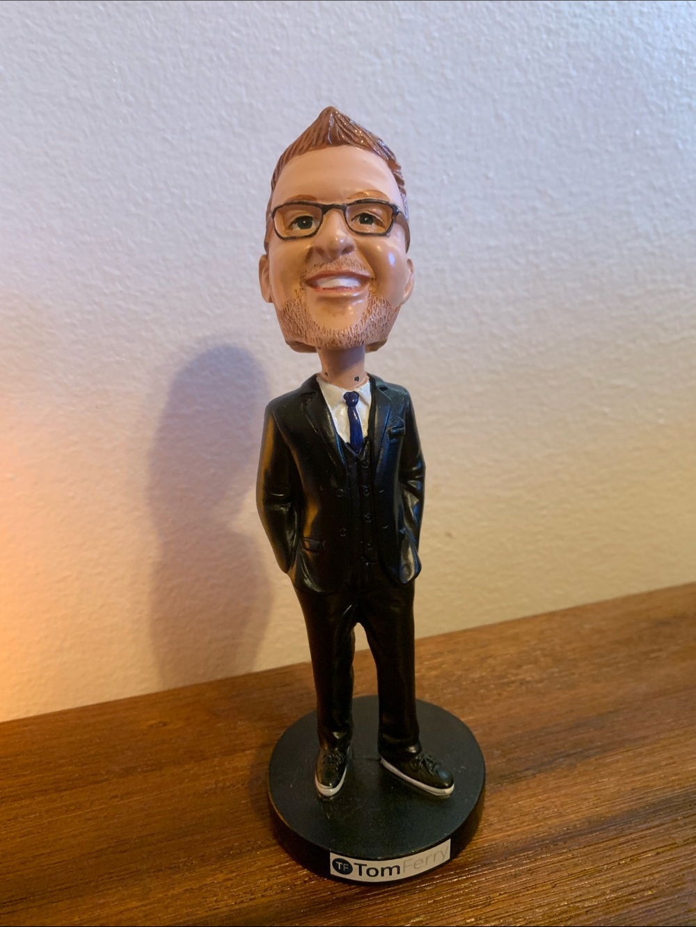 Black Suit Male Bobblehead Figurine Tom Ferry Real Estate Coach Official Award
